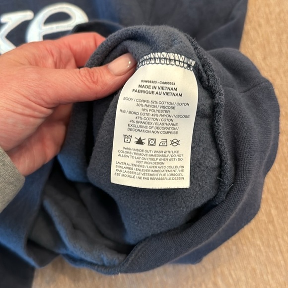 EUC! Nike Sportwear Femme Fleece GX Crew Crop Sweatshirt, sz M - Picture 5 of 5